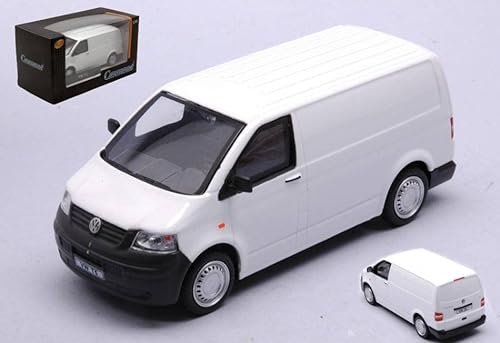 Cararama Modell im Maßstab, kompatibel mit VW T5 2010 Van Weiß 1:43 CA462150 von Cararama