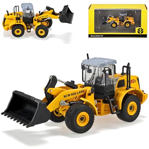 Cararama New Holland W190B Gelb Radlader Baufahrzeug H0 1/87 Modell Auto mit individiuellem Wunschkennzeichen Cararama New Holland W190B Gelb Radlader Baufahrzeug H0 1/87 Modell Auto mit individiuellem Wunschkennzeichen von Cararama