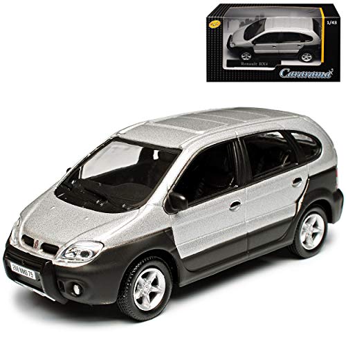 Cararama Renautl Megane Scenic RX4 Silber 1. Generation 1996-2003 Version Phase II Ab 2003 1/43 Modell Auto mit individiuellem Wunschkennzeichen von Cararama