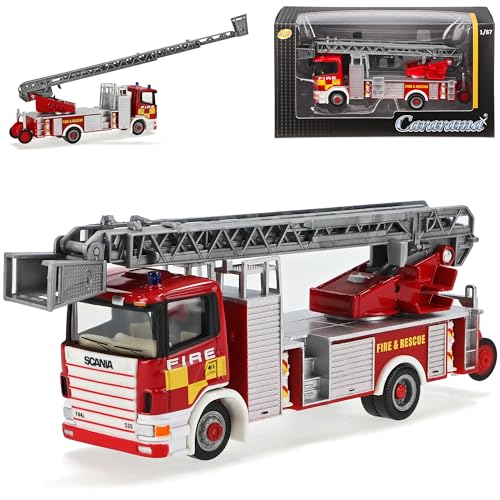 Cararama Scania Feuerwehr mit ausfahrbarer Drehleiter LKW 1/87 Modell Auto mit individiuellem Wunschkennzeichen Cararama Scania Feuerwehr mit ausfahrbarer Drehleiter LKW 1/87 Modell Auto mit individiuellem Wunschkennzeichen von Cararama