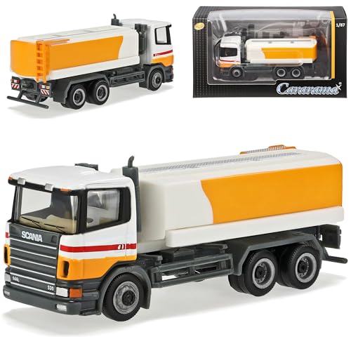 Cararama Scania Tanklaster Weiss Gelb LKW 1/87 Modell Auto mit individiuellem Wunschkennzeichen Cararama Scania Tanklaster Weiss Gelb LKW 1/87 Modell Auto mit individiuellem Wunschkennzeichen von Cararama