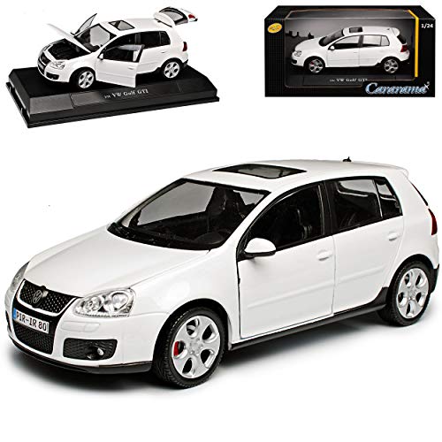 Cararama Volkwagen Golf V G*T*I Weiss 5 Türer 2003-2008 1/24 Modell Auto, Ohne Wunschkennzeichen Cararama Volkwagen Golf V G*T*I Weiss 5 Türer 2003-2008 1/24 Modell Auto, Ohne Wunschkennzeichen von Cararama