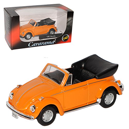 Cararama Volkwagen Käfer Cabrio Offen Orange 1/43 Modell Auto Cararama Volkwagen Käfer Cabrio Offen Orange 1/43 Modell Auto von Cararama