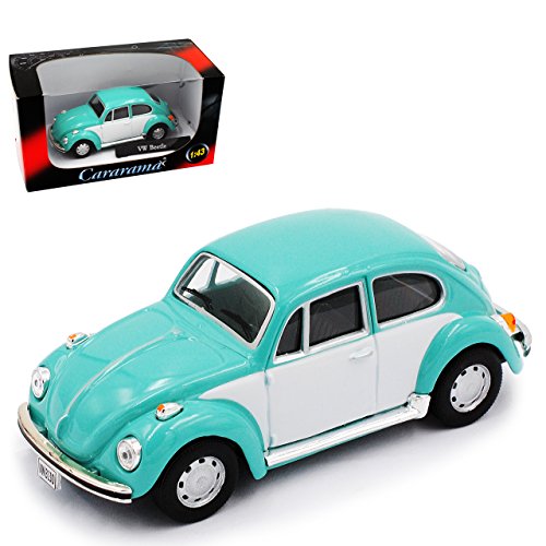 Cararama Volkwagen Käfer Coupe Türkis Grün mit Weiss 1/43 Modell Auto Cararama Volkwagen Käfer Coupe Türkis Grün mit Weiss 1/43 Modell Auto von Dttra