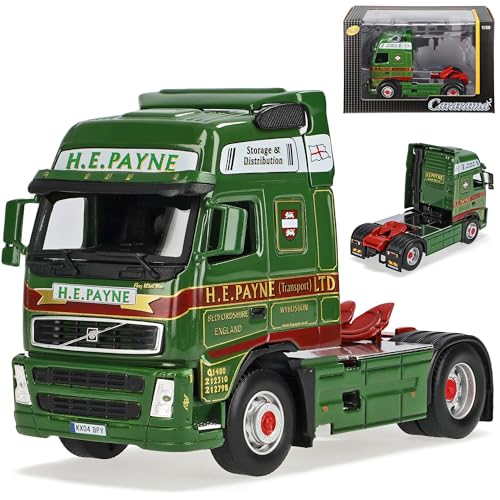 Cararama Volvo FH12 2 Achser LKW Zugfahrzeug Grün Payne Transport 1/50 Modell Auto mit individiuellem Wunschkennzeichen Cararama Volvo FH12 2 Achser LKW Zugfahrzeug Grün Payne Transport 1/50 Modell Auto mit individiuellem Wunschkennzeichen von Cararama