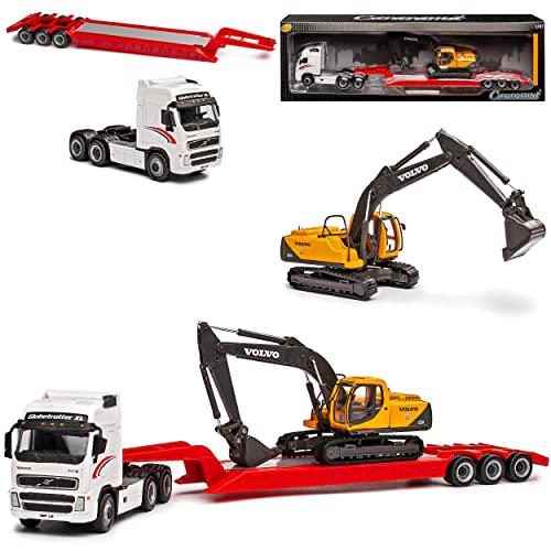 Cararama Volvo FH12 mit Bagger Volvo EC210 LKW 1/87 Modell Auto mit individiuellem Wunschkennzeichen Cararama Volvo FH12 mit Bagger Volvo EC210 LKW 1/87 Modell Auto mit individiuellem Wunschkennzeichen von Cararama