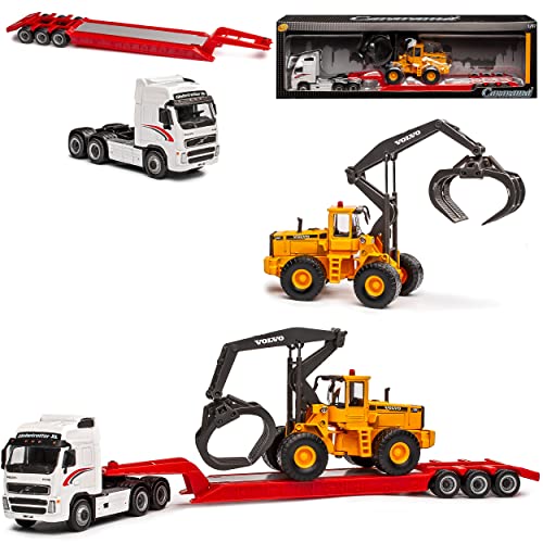 Cararama Volvo FH12 mit Holzgreifer Volvo L180C LKW 1/87 Modell Auto Cararama Volvo FH12 mit Holzgreifer Volvo L180C LKW 1/87 Modell Auto von Cararama