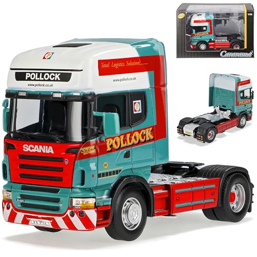 Cararama Scania R-Serie Topline 2 Achser LKW Zugfahrzeug Pollock Grün Rot 1/50 Modell Auto Cararama Scania R-Serie Topline 2 Achser LKW Zugfahrzeug Pollock Grün Rot 1/50 Modell Auto von Cararama