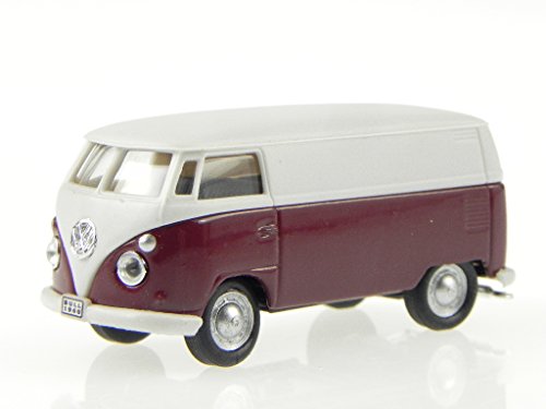 Cararama VW T1 Bus Kasten rot Modellauto C711ND-021 1:72 von Cararama
