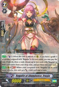 Regalia of Abundance, Freyja - G-BT14/038EN - R - Divine Dragon Apocrypha von Cardfight!! Vanguard Singles