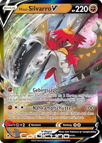 Cardicuno ASR Hisui-Silvarro V 083/189 Astralglanz Sammelkarte Hisuian Decidueye Deutsch Cardicuno ASR Hisui-Silvarro V 083/189 Astralglanz Sammelkarte Hisuian Decidueye Deutsch von Cardicuno