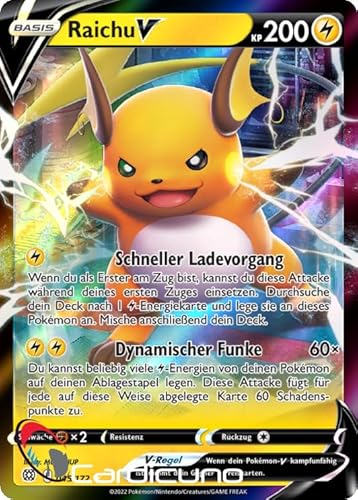 Cardicuno BRS Raichu V 045/172 Strahlende Sterne Sammelkarte Deutsch Cardicuno BRS Raichu V 045/172 Strahlende Sterne Sammelkarte Deutsch von Cardicuno