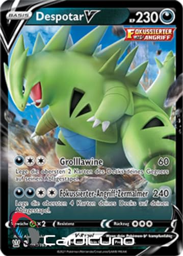 Cardicuno BST Despotar V 097/163 Kampfstile Sammelkarte | Tyranitar Deutsch Cardicuno BST Despotar V 097/163 Kampfstile Sammelkarte | Tyranitar Deutsch von Cardicuno