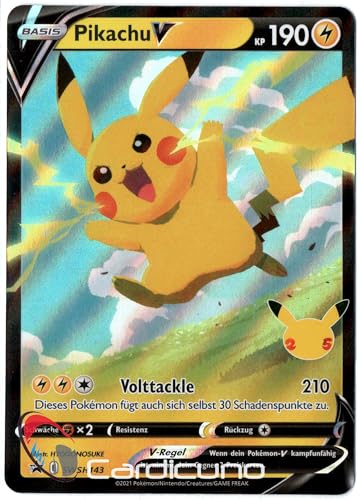 Cardicuno CC Pikachu V SWSH143 Schwert & Schild Promo Sammelkarte Deutsch Cardicuno CC Pikachu V SWSH143 Schwert & Schild Promo Sammelkarte Deutsch von Cardicuno