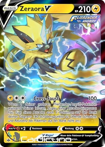 Cardicuno CRE Zeraora V 053/198 Schaurige Herrschaft Deutsch Cardicuno CRE Zeraora V 053/198 Schaurige Herrschaft Deutsch von Cardicuno