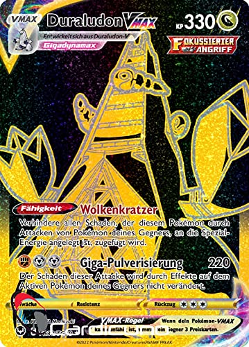 Cardicuno Duraludon VMAX TG30/TG30 Secret Rare Trainer Galerie Silbernde Sturmwinde Sammelkarte Deutsch Cardicuno Duraludon VMAX TG30/TG30 Secret Rare Trainer Galerie Silbernde Sturmwinde Sammelkarte Deutsch von Cardicuno