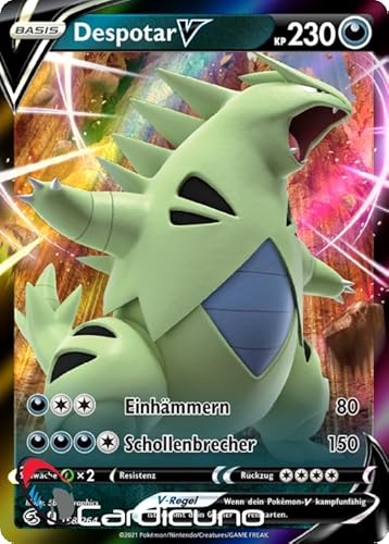 Cardicuno FST Despotar V 158/264 Fusionsangriff Sammelkarte | Tyranitar Deutsch Cardicuno FST Despotar V 158/264 Fusionsangriff Sammelkarte | Tyranitar Deutsch von Cardicuno