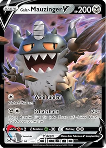 Cardicuno Galar-Mauzinger V 129/196 Verlorener Ursprung Pokémon Sammelkarte Deutsch Cardicuno Galar-Mauzinger V 129/196 Verlorener Ursprung Pokémon Sammelkarte Deutsch von Cardicuno