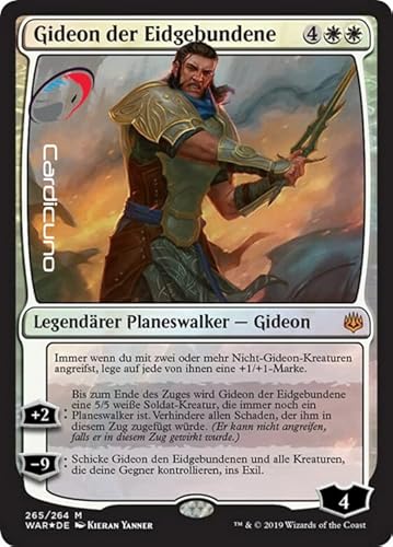 Cardicuno Gideon der Eidgebundene Mythic Planeswalker Magic | Gideon, The Oathsworn Deutsch von Cardicuno