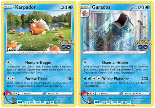 Cardicuno Karpador & Garados Set Holo 021/078 022/078 Pokémon Go Sammelkarte Deutsch Cardicuno Karpador & Garados Set Holo 021/078 022/078 Pokémon Go Sammelkarte Deutsch von Cardicuno
