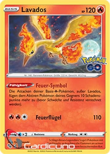 Cardicuno Lavados 012/078 Pokémon Go Sammelkarte Deutsch von Cardicuno