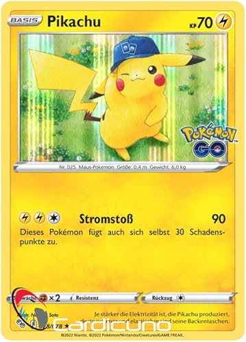 Cardicuno Pikachu 028/078 Holo Pokémon Go Sammelkarte Deutsch Cardicuno Pikachu 028/078 Holo Pokémon Go Sammelkarte Deutsch von Cardicuno
