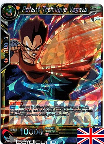 Cardicuno - Potent Technique Vegeta - BT8-073 R - Foil - Dragon Ball Super - Englisch - Mit Toploader Cardicuno - Potent Technique Vegeta - BT8-073 R - Foil - Dragon Ball Super - Englisch - Mit Toploader von Cardicuno