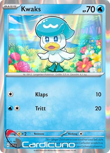 Cardicuno SV01 Kwaks 052/198 Holo Karmesin & Purpur Promo Sammelkarte Deutsch Cardicuno SV01 Kwaks 052/198 Holo Karmesin & Purpur Promo Sammelkarte Deutsch von Cardicuno