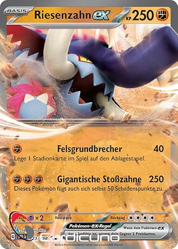 Cardicuno SV01 Riesenzahn ex 123/198 Doppelstern Karmesin & Purpur | Great Tusk ex Deutsch von Cardicuno