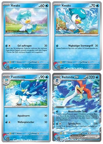 Cardicuno SV02 049/050/ 051/052/193 Kwaks Fuentente & Bailonda ex Set Doppelstern Entwicklungen in Paldea | Quaquavale Deutsch Cardicuno SV02 049/050/ 051/052/193 Kwaks Fuentente & Bailonda ex Set Doppelstern Entwicklungen in Paldea | Quaquavale Deutsch von Cardicuno