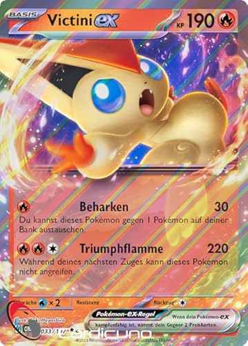 Cardicuno SV03 033/197 Victini ex Doppelstern Obsidianflammen Deutsch von Cardicuno