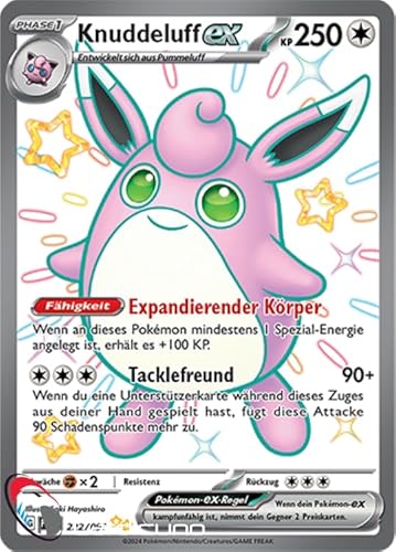 Cardicuno SV045 Knuddeluff ex 222/091 Shiny Full Art Paldeas Schicksale | Wigglytuff ex Deutsch Cardicuno SV045 Knuddeluff ex 222/091 Shiny Full Art Paldeas Schicksale | Wigglytuff ex Deutsch von Cardicuno