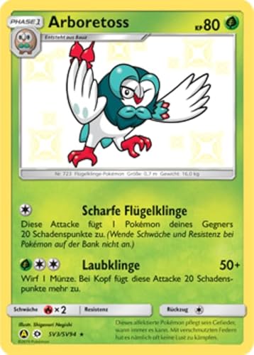 Cardicuno SV3/SV94 Schimmerndes Arboretoss Verborgenes Schicksal | Shiny Dartrix Deutsch von Cardicuno