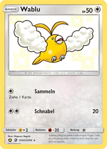 Cardicuno SV42/SV94 Schimmerndes Wablu Verborgenes Schicksal | Shiny Swablu Deutsch von Cardicuno