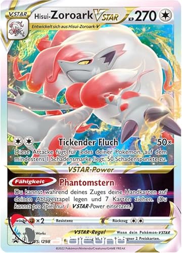 Cardicuno SWSH Promo Karte SWSH298 Hisui-Zoroark VSTAR Full Art Alternate Art Sammelkarte Deutsch Cardicuno SWSH Promo Karte SWSH298 Hisui-Zoroark VSTAR Full Art Alternate Art Sammelkarte Deutsch von Cardicuno