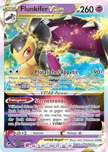 Cardicuno Sammelkarte | Mawile VSTAR Silberne Sturmwinde Sammelkarte 071/195 Near Mint 2022 1 Stück von Cardicuno