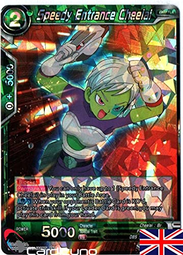 Cardicuno - Speedy Entrance Cheelai - BT6-071 R - Foil - Dragon Ball Super - Englisch - Mit Toploader Cardicuno - Speedy Entrance Cheelai - BT6-071 R - Foil - Dragon Ball Super - Englisch - Mit Toploader von Cardicuno