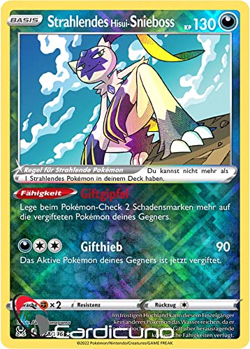 Cardicuno Strahlendes Hisui-Snieboss 123/196 Verlorener Ursprung Pokémon Sammelkarte Deutsch Cardicuno Strahlendes Hisui-Snieboss 123/196 Verlorener Ursprung Pokémon Sammelkarte Deutsch von Cardicuno