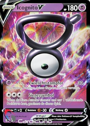 Cardicuno Schwert & Schild Promo Icognito V SWSH300 Sammelkarte | Unown V Deutsch Cardicuno Schwert & Schild Promo Icognito V SWSH300 Sammelkarte | Unown V Deutsch von Cardicuno