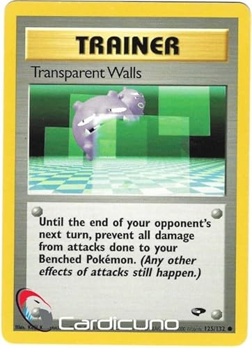 Transparent Walls 125/132 Gym Challenge Pokémon Trading Card English Transparent Walls 125/132 Gym Challenge Pokémon Trading Card English von Cardicuno