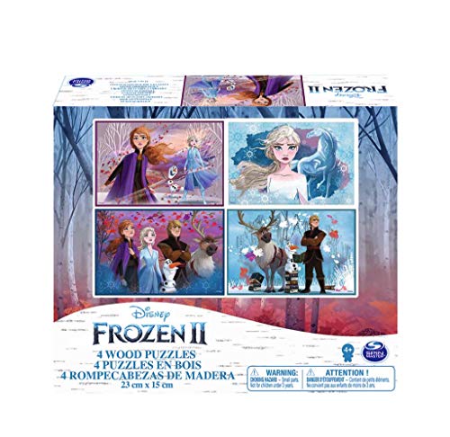 Cardinal Disney Die Eiskönigin 2 – 6052998 – Kinderspiel – Puzzle Holz 4 Modelle Frozen 2 von Cardinal