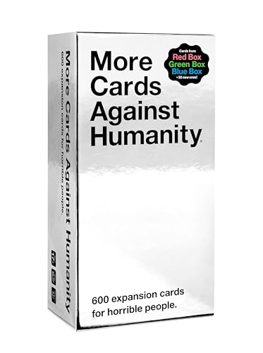 Mehr Cards Against Humanity • Erweiterung für 600 Karten • Enthält die besten Karten aus der roten Box, der blauen Box und der grünen Box von Cards Against Humanity