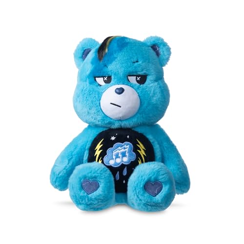 Basic Fun Care Bears 35cm Rock Theme Plüsch – Grumpy Bear – Umweltfreundliches Sammlerstück mit coolem dunkelblauem Design – Für Kinder & Fans Basic Fun Care Bears 35cm Rock Theme Plüsch – Grumpy Bear – Umweltfreundliches Sammlerstück mit coolem dunkelblauem Design – Für Kinder & Fans von Care Bears