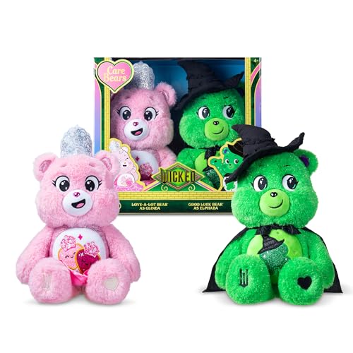 Basic Fun Care Bears x Wicked 30 cm Plüsch 2er-Pack – Good Luck Bear als Elphaba & Love-a-Lot Bear als Glinda – Limitierte Sammleredition für Fans Basic Fun Care Bears x Wicked 30 cm Plüsch 2er-Pack – Good Luck Bear als Elphaba & Love-a-Lot Bear als Glinda – Limitierte Sammleredition für Fans von Care Bears