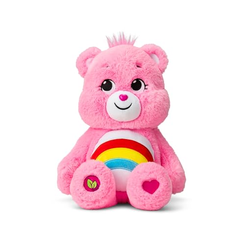Care Bears 22061 14 Inch Medium Plush Cheer Bear, Collectable Cute Plush Toy, Cuddly Toys for Children, Soft Toys for Girls and Boys, Cute Teddies Suitable for Girls and Boys Aged 4 Years +,Pink von Care Bears