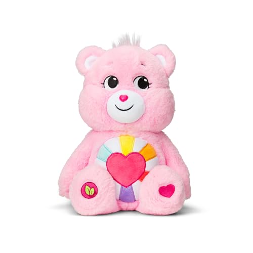 Care Bears 22139 14 Zoll Medium Plüsch Hopeful Heart Bear Sammelbar Niedliches Plüschtier Kuscheltiere für Kinder, Stofftiere, Niedliche Teddies geeignet für Mädchen und Jungen ab 4 Jahren von Care Bears