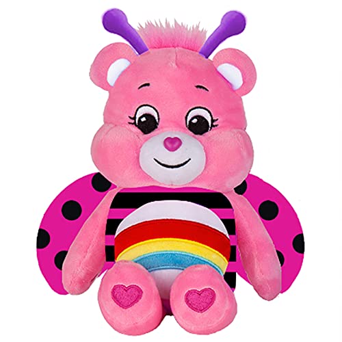 Basic Fun 22321 Care Bean Plüsch-Lady Bug Cheer Bear Spielzeug, Mehrfarbig, 22,9 cm von Care Bears