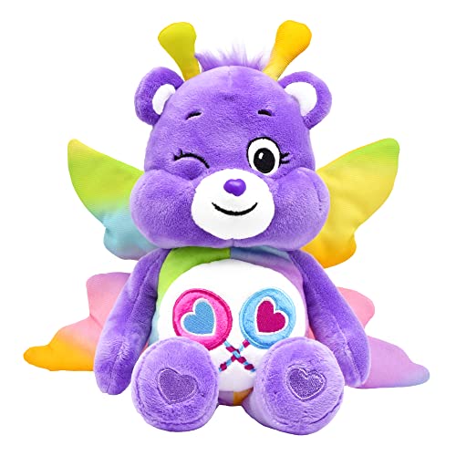 Care Bears | Schmetterling Share Bear 22cm Bean Plüsch | Sammelbares süßes Stofftier, Schmetterling Kuscheltier für Jungen und Mädchen, Kleiner Pflegebär Teddy, Plushie für Kinder ab 4 Jahren | Basic von Care Bears