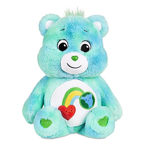Care Bears ‎22456 35cm Medium Plush I Care Bear, Collectable Cute Plush Toy, Cuddly Toys for Children, Soft Toys for Girls and Boys, Cute Teddies Suitable for Girls and Boys Aged 4 Years + von Basic Fun