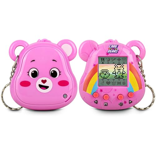 Care Bears Digital Pet - Cheer Bear Cyber Pet with Care Features, 1.4” Inch Screen, Handheld Interactive Virtual Pets for Kids, Collectible Electronic Toy, Battery Included von Care Bears
